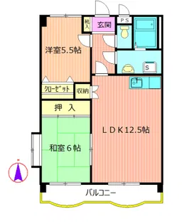 ファミールK【2階】の間取り