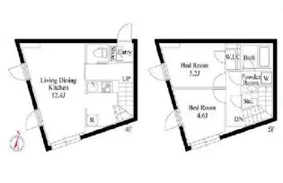 アバンティア中野新橋【4階】の間取り