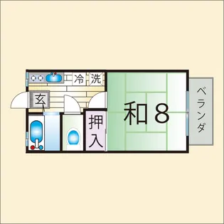 グランドハイツ岩切【1階】の間取り