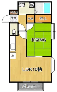 コーポすぎ【2階】の間取り