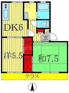 アメニティ若松【1階】の間取り