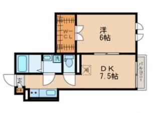 リバーサイド翠【2階】の間取り