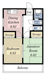 サンライズ中村2号棟【2階】の間取り