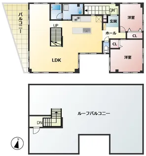 OCEAN S15【4階】の間取り
