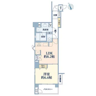 ラ・コスタ横浜・山下公園【4階】の間取り