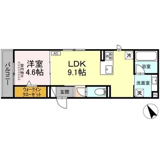 ワイズヴィラ岐南EAST【2階】の間取り