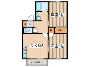 グランデュ-ル井上【1階】の間取り