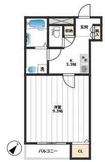 メゾンかりん【3階】の間取り