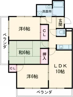 ホワイトピア江島台【3階】の間取り