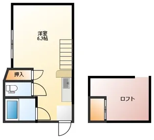 SKY BUKS【2階】の間取り