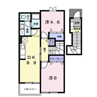 バーデンハイムI【2階】の間取り