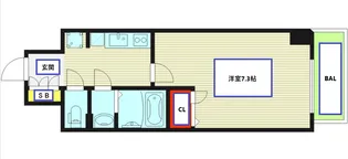アプリーレ松屋町【3階】の間取り