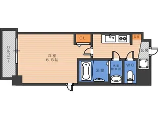 フォーリアライズ天王寺セラス【3階】の間取り