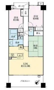 ダイアパレス宮原【6階】の間取り