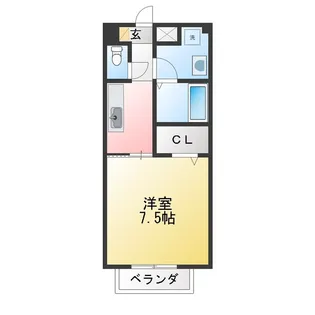 BM亀山II【2階】の間取り