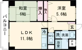 ウエストポート【5階】の間取り