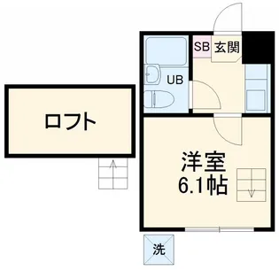 ジュネパレス稲毛第13【1階】の間取り