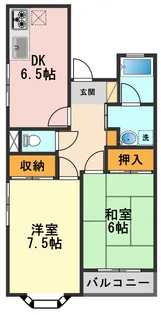 アメニティ芦田II【1階】の間取り