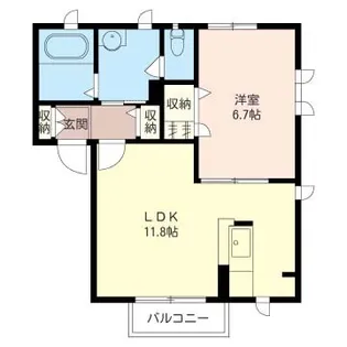 フォーユーハイツA【2階】の間取り