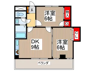 メゾンド-ル【4階】の間取り