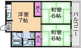 野崎コーポ【3階】の間取り
