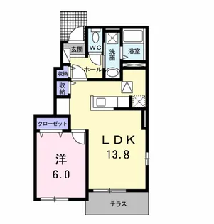 サンライズ【1階】の間取り
