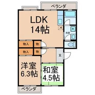 コーポ柳原【3階】の間取り