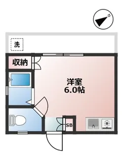 ミワハイツ【2階】の間取り