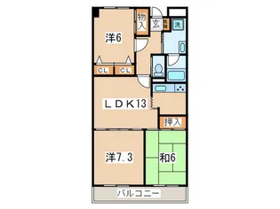 平野ビル6【3階】の間取り