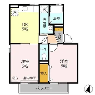 リブェール A【2階】の間取り