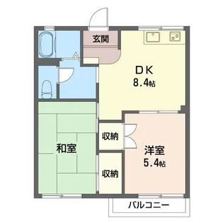 サンフォレスト沼代【2階】の間取り