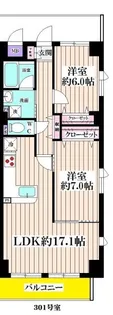 グッドヒル北浦和6【3階】の間取り