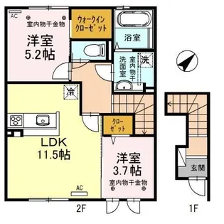 ~ドミール ゼン~【2階】の間取り