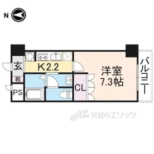 グリーンフィール大宮【9階】の間取り