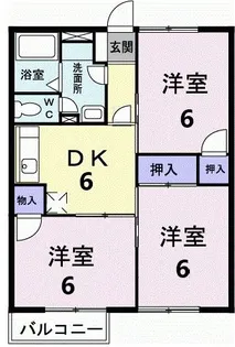 スカイタウン【1階】の間取り
