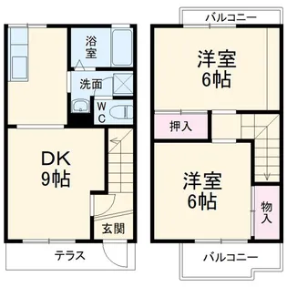 サンメゾネットAの間取り