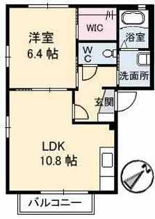 ヴィラージュ B棟【2階】の間取り