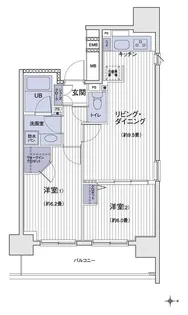 エスティメゾン大島【11階】の間取り