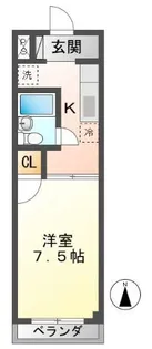 スギヤママンションII【3階】の間取り