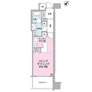 アリーム稲毛海岸【2階】の間取り