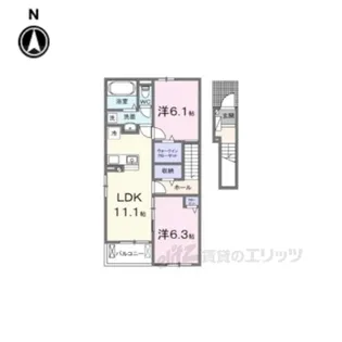 モデルヌアンジュ【2階】の間取り