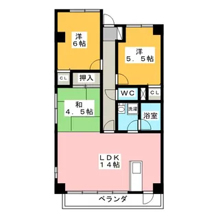 ルネス天伸【2階】の間取り