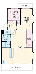 フローラ蜆塚II【2階】の間取り
