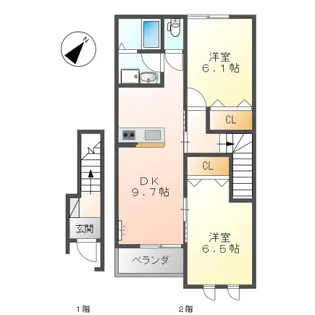 セリシール【2階】の間取り