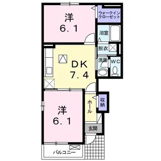 ヴィラ・コスモ【1階】の間取り