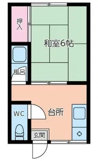 飯田コーポ【2階】の間取り