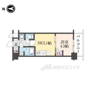 CRESTTAPP京都太秦天神川DEX2【4階】の間取り