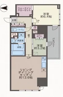 THE HIGH HORIE【8階】の間取り