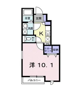 メゾン アベイユII【1階】の間取り