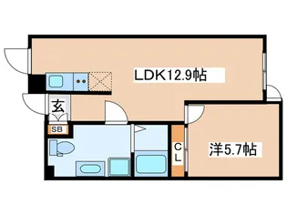 スマートライズ自由が丘【1階】の間取り